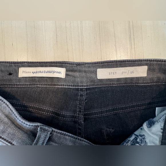 Anthropologie - Pilcro STET Midrise Jean Coal Grey- EUC! Size 26 - Picture 10 of 12